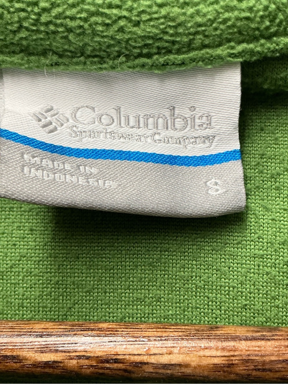 Columbia Sportswear Green Quarter Zip Microfleece Sweater - Picture 4 of 8